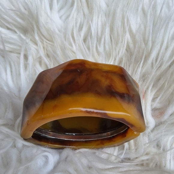 Vintage FALL‎ tones geometric stretch bracelet - Picture 9 of 14